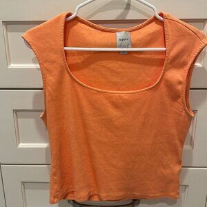 Maeve by Anthropologie Orange Scoop Neck Tank, Size Large
